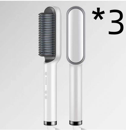 Cepillo Eléctrico 2 en 1 – Alisado y Rizado Profesional con Tecnología de Iones Negativos