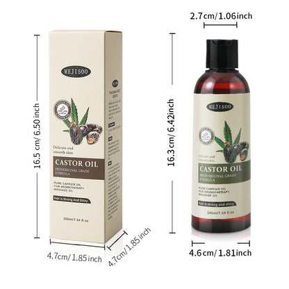🌿 Aceite de Ricino – Esencial para un Cabello Fuerte y Saludable
✨ Fortalece y nutre el cabello desde la raíz hasta las puntas
✨ Estimula el crecimiento del cabello y previene la caída
✨ Hidratación profunda y reparación de puntas abiertas
✨ Ideal para t
