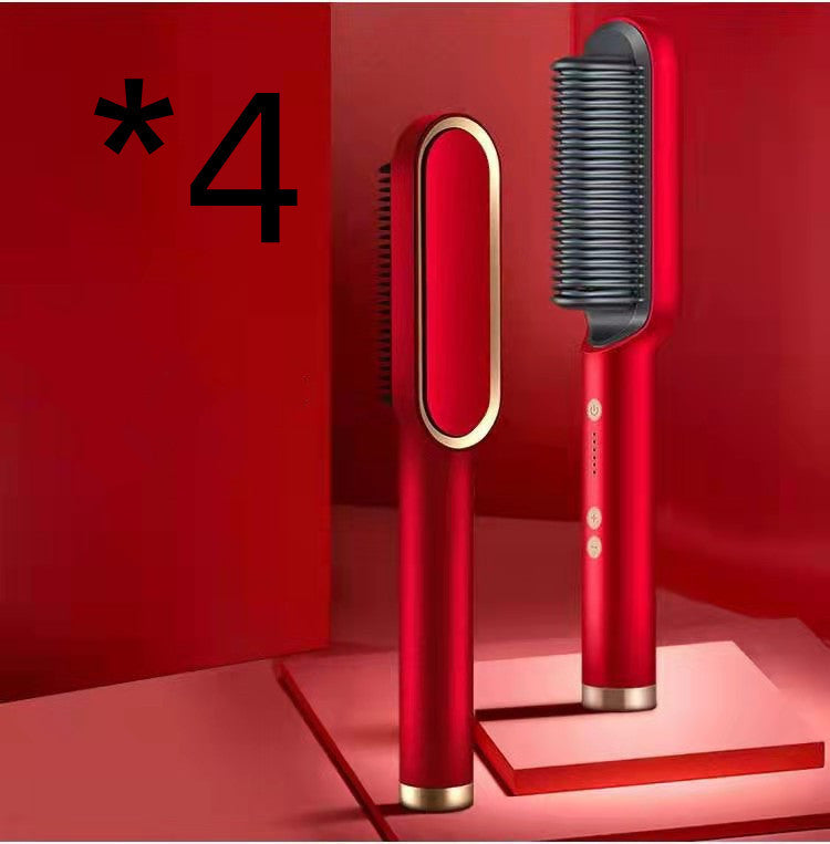 Cepillo Eléctrico 2 en 1 – Alisado y Rizado Profesional con Tecnología de Iones Negativos