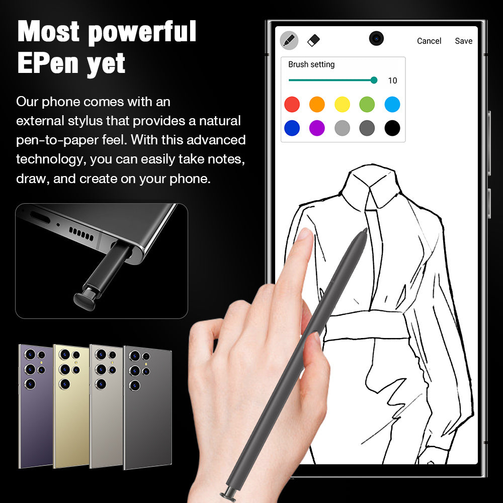 📱 S24 Ultra 5G – Smartphone Desbloqueado con Lápiz Táctil Incluido
✨ Pantalla impresionante y rendimiento ultra rápido
✨ Con conectividad 5G para máxima velocidad
✨ Lápiz táctil para mayor comodidad y precisión
✨ Desbloqueado, listo para cualquier operad